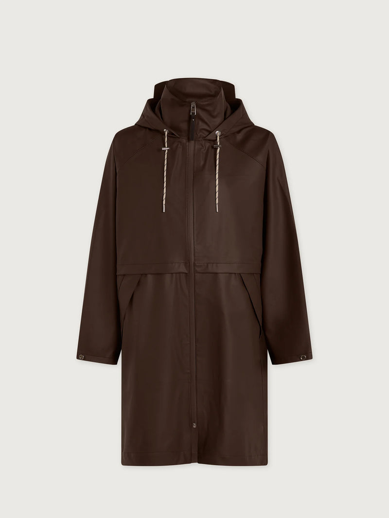 Varley Kirsten Rain Coat - Dark Truffle
