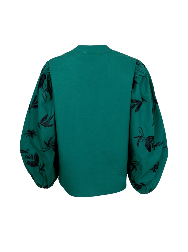 Black Colour Maren Shirt Blouse - Green