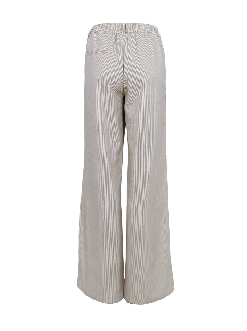 Black Colour Lolly Pant - White/Black