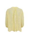 Black Colour Laura Blouse - Pastel Yellow
