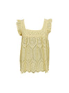 Black Colour Ella Top - Yellow
