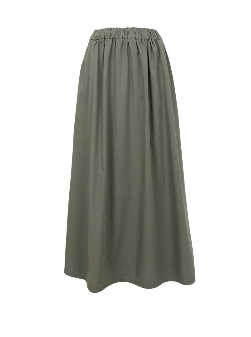 Black Colour Abbie Skirt - Khaki