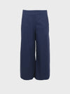 Black Colour Davina Culotte Pant - Navy