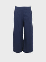 Black Colour Davina Culotte Pant - Navy
