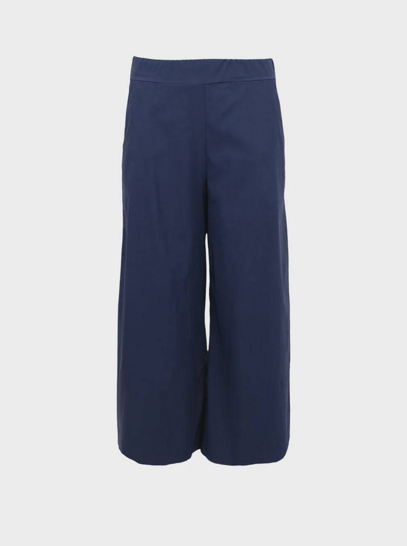 Black Colour Davina Culotte Pant - Navy