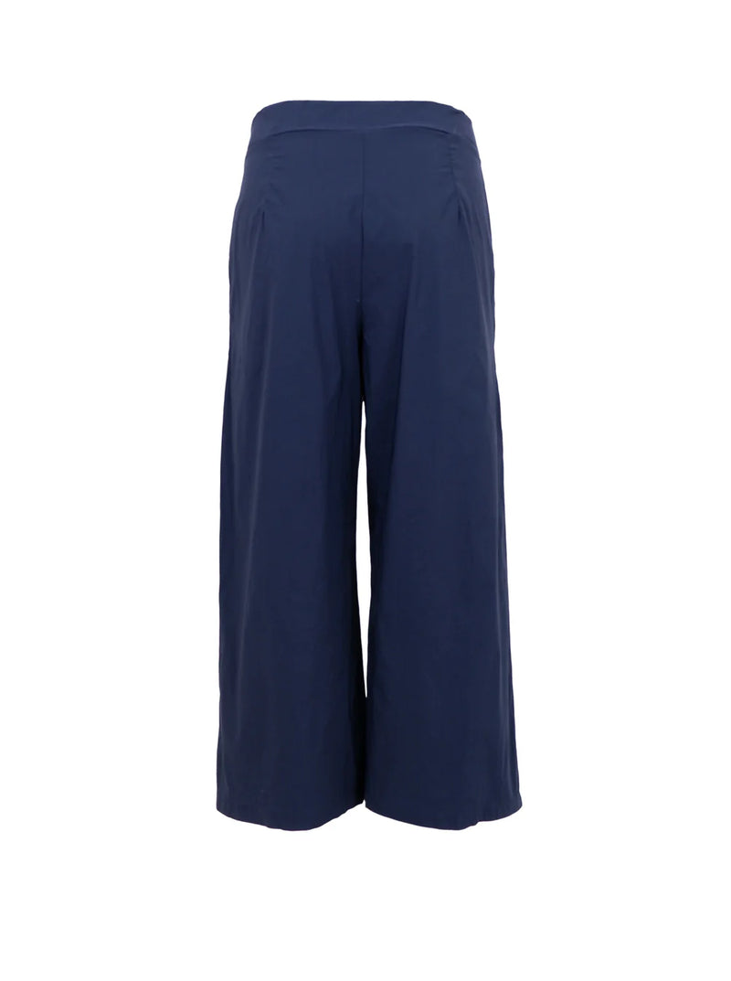 Black Colour Davina Culotte Pant - Navy