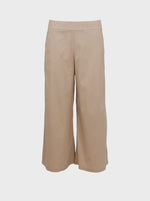 Black Colour Davina Culotte Pant - Sand