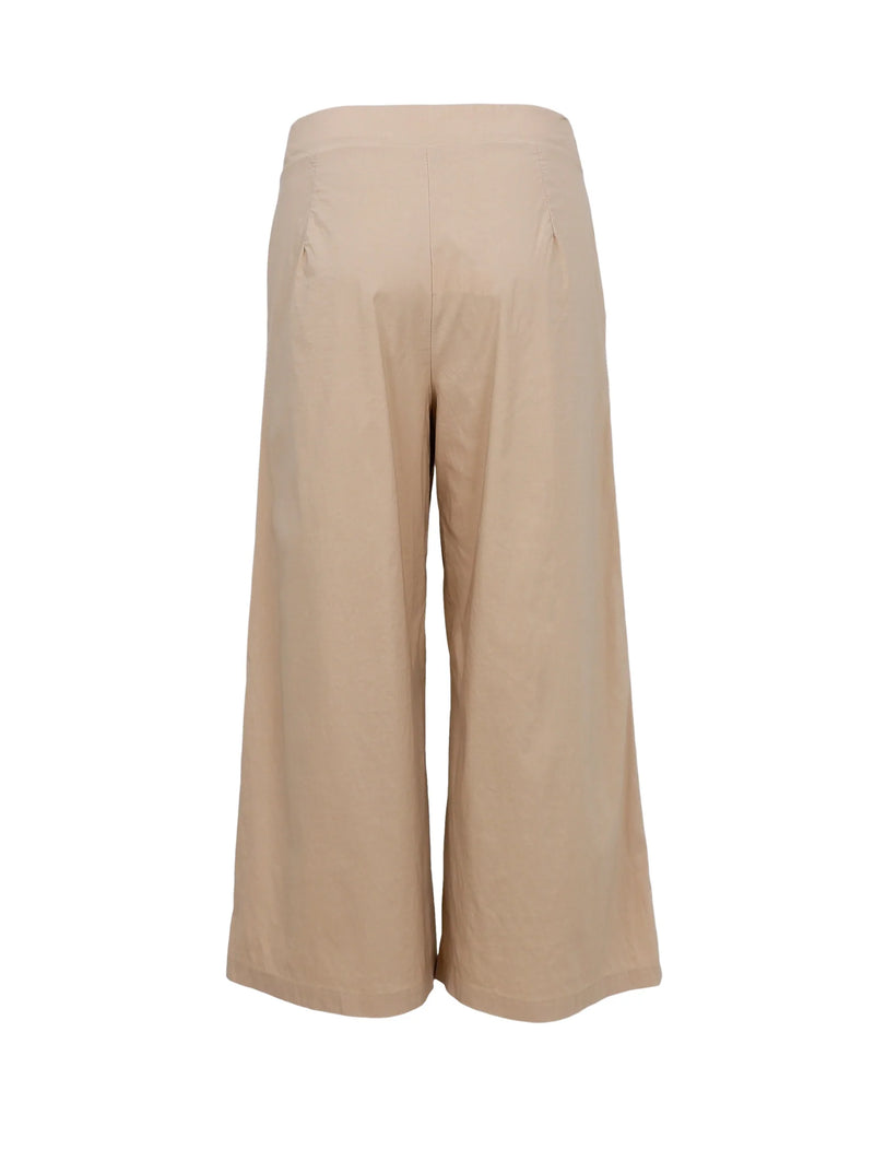 Black Colour Davina Culotte Pant - Sand