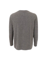 Black Colour Faye L/S Top - Charcoal Grey Stripe