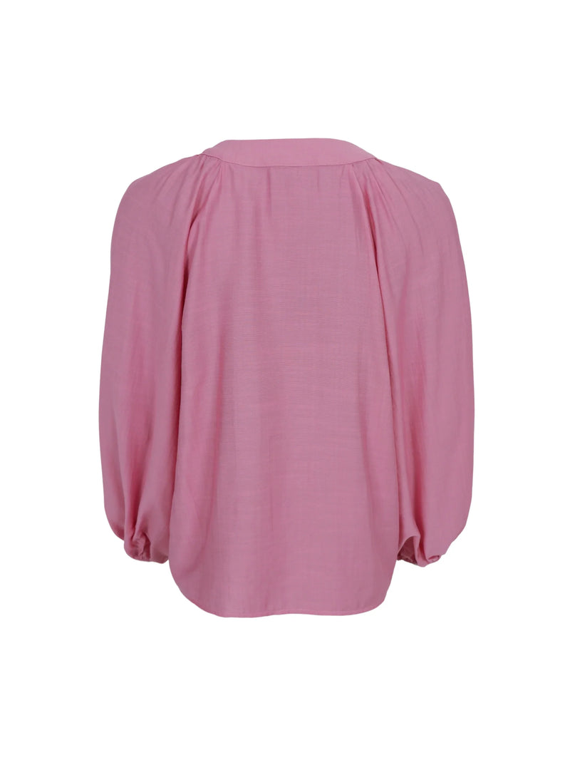 Black Colour Luisa Raglan Blouse - Soft Pink