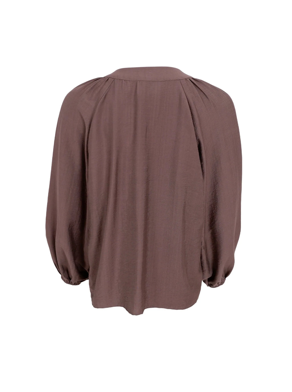 Black Colour Luisa Raglan Blouse - Tobacco
