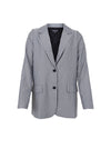 Black Colour Brielle Blazer - Grey
