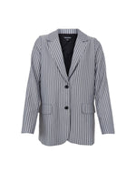 Black Colour Brielle Blazer - Grey