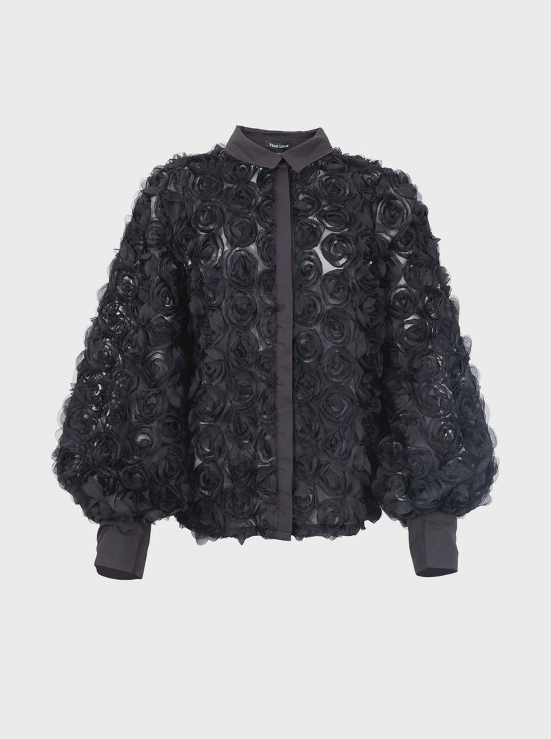 Black Colour Chiara Shirt - Black