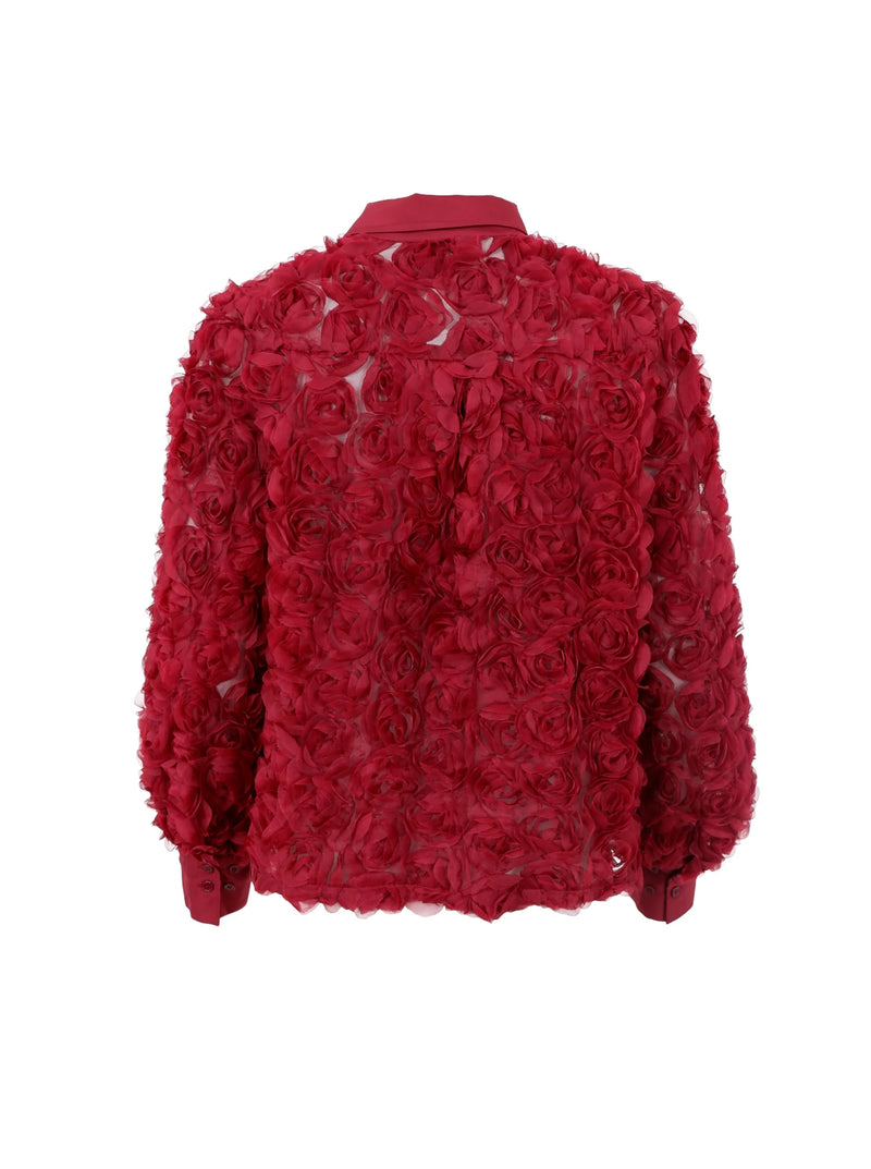 Black Colour Chiara Shirt - Wine