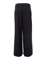 Black Colour Davi Wide Leg Trouser - Black