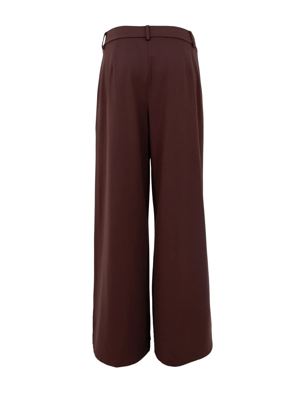 Black Colour Davi Wide Leg Trouser - Coffee
