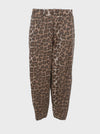 Black Colour Abbie Barrel Pant - Leo