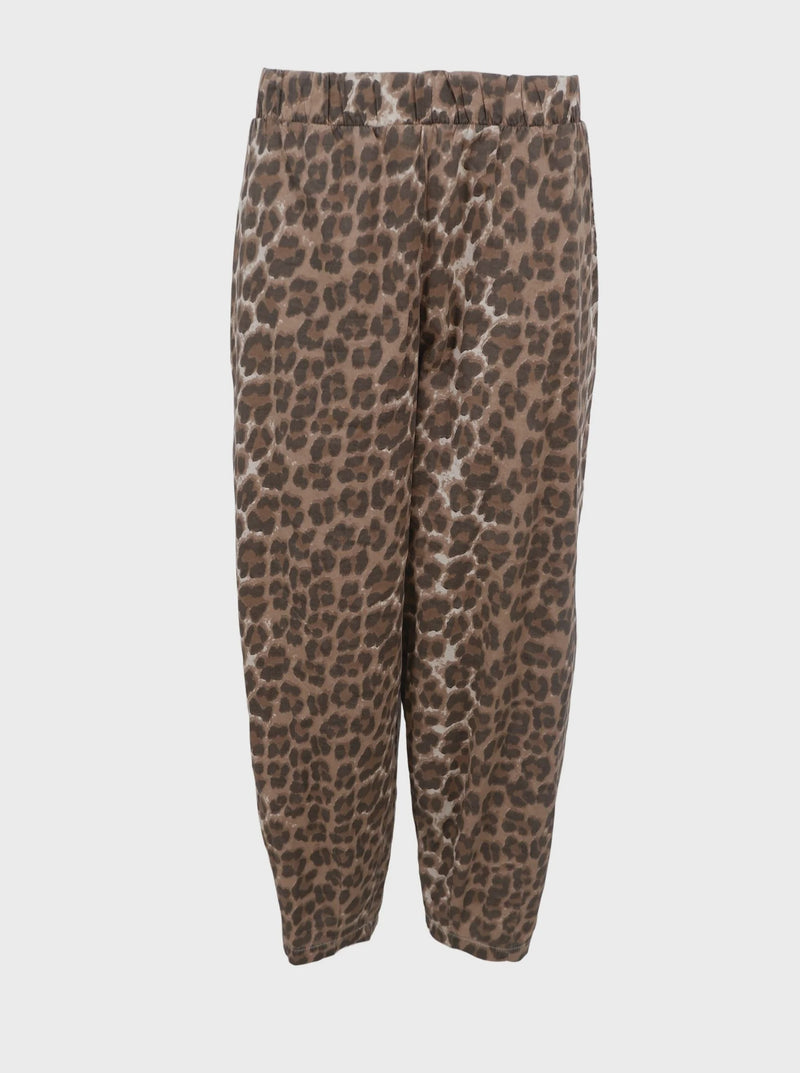Black Colour Abbie Barrel Pant - Leo