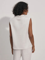 Varley Magnolia Half Zip Tank - Ivory Marl