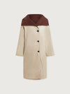 Varley Annalise Reversible Wrap Coat - Deep Mahogany
