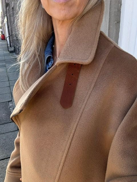 Malej Short Oversized Jacket - Camel