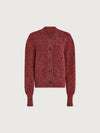 Varley Patricia Rib Cardigan - Red Flecked