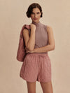Varley Catrine Quilted Short - Ash Rose