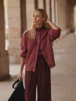 Varley Patricia Rib Cardigan - Red Flecked