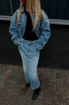 Second Female Dustine Denim Skirt - Denim Blue