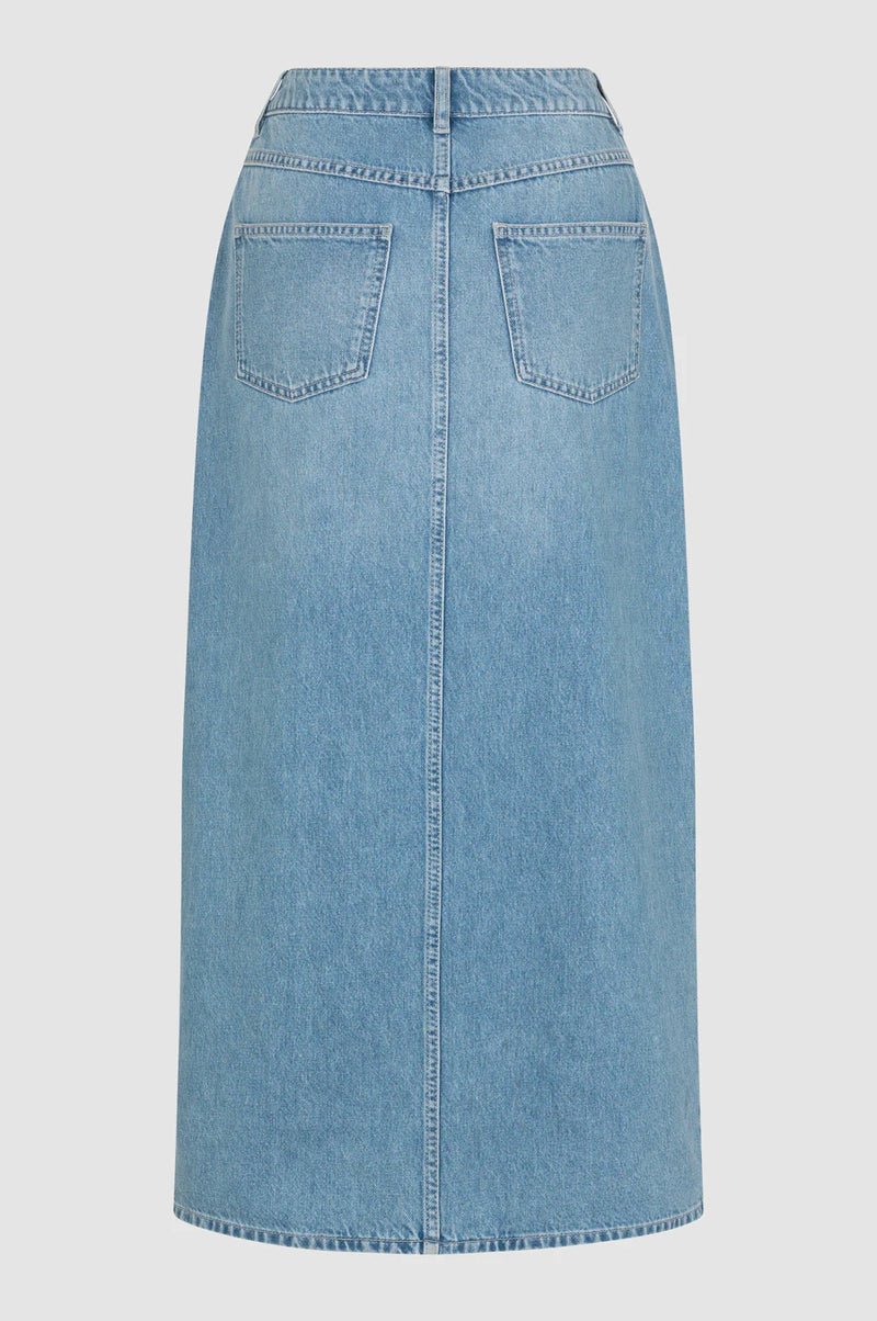 Second Female Dustine Denim Skirt - Denim Blue