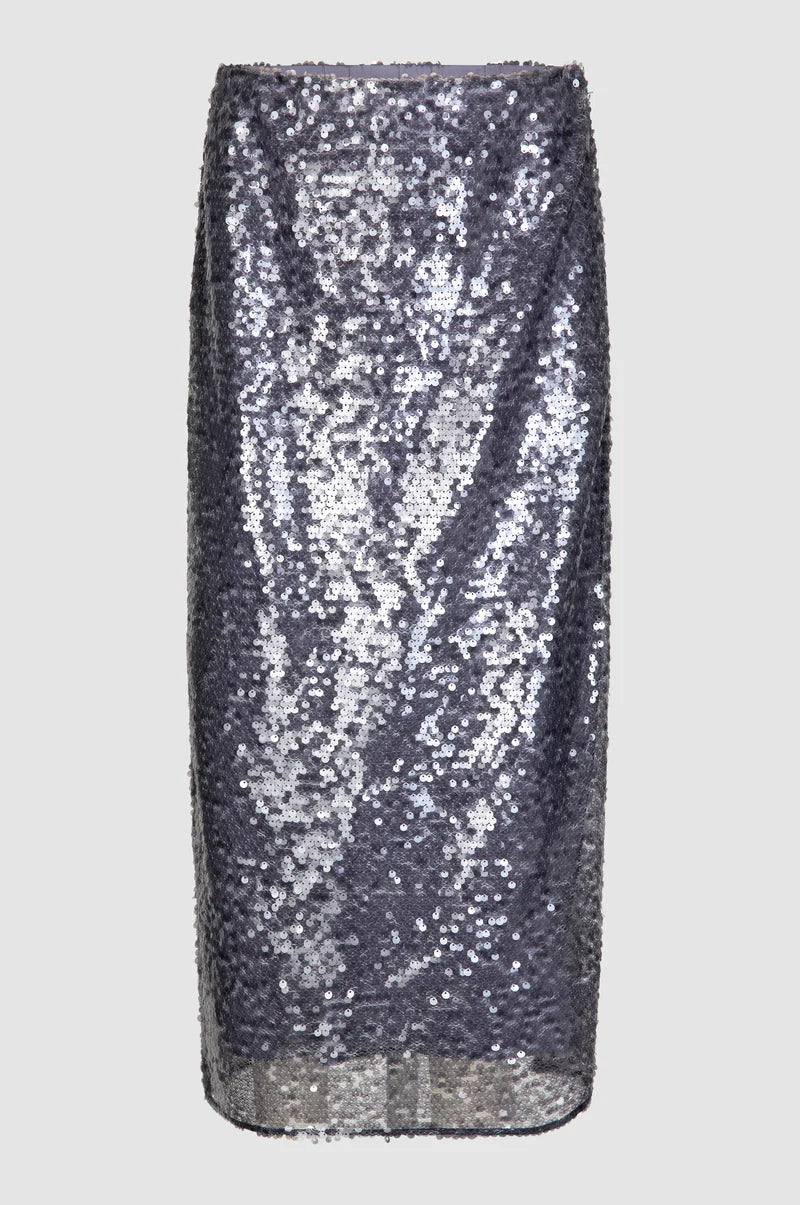 Second Female Vaja Sequin Skirt - Stormy Weather