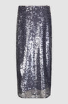 Second Female Vaja Sequin Skirt - Stormy Weather