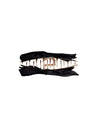 Black Colour Amanda Bow Hair Claw - Black
