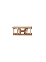 Black Colour Quinn Hair Clasp - Creme W. Green