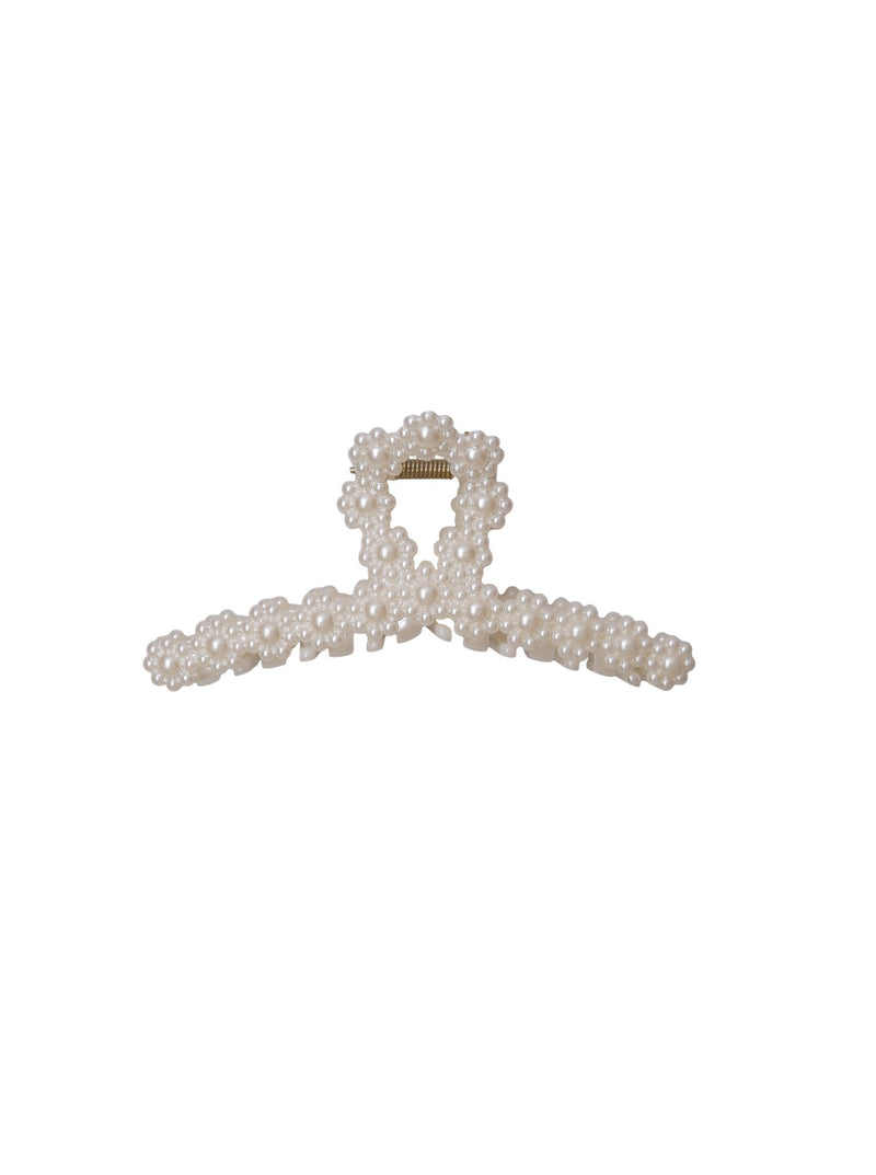 Black Colour Nisha Hair Claw - Mother Of Pearl