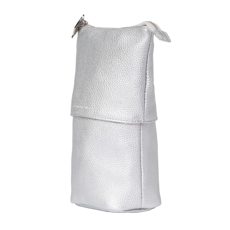 Donna May London Stand & Store Makeup Brush Case - Silver
