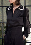 Dea Kudibal UMADEA Silk Blouse - Black Porcelain