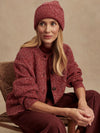 Varley Patricia Rib Cardigan - Red Flecked