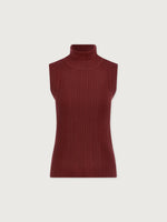 Varley Anastasia Rib Knit Tank - New Maroon
