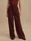 Varley Floris Wide Leg 29.5 Trouser - Decadent Chocolate