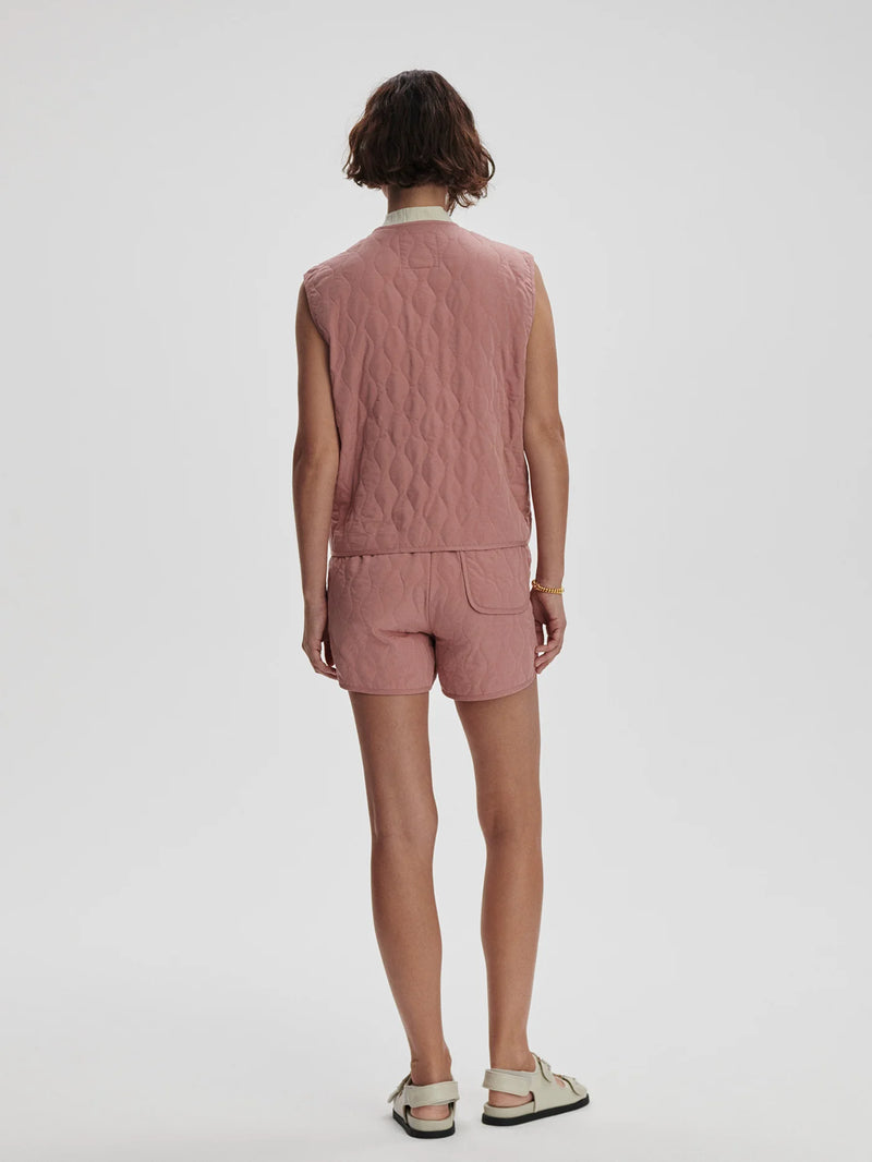 Varley Karla Quilted Gilet - Ash Rose