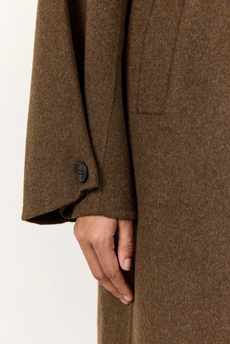 Levete Room Owa 33 Jacket - Dark Brown