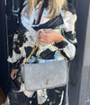 Sous Les Paves Mai Tai Grey Sheepskin Bag - Rabbit
