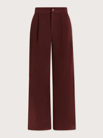 Varley Floris Wide Leg 29.5 Trouser - Decadent Chocolate
