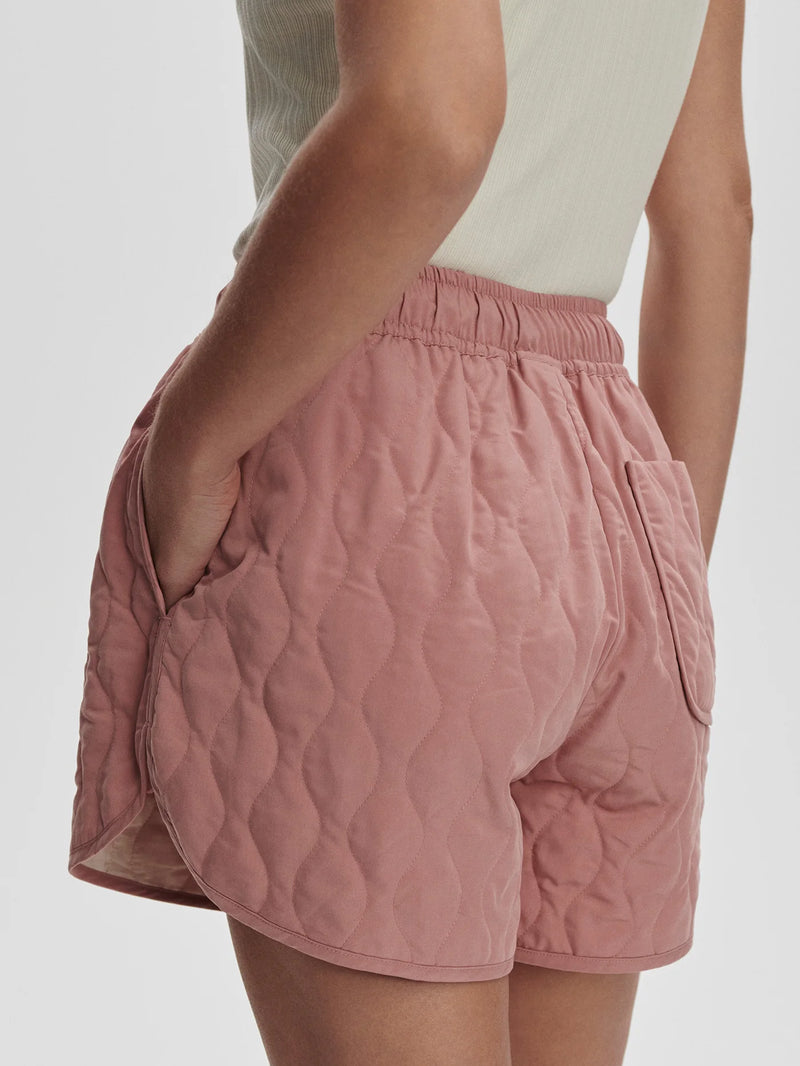 Varley Catrine Quilted Short - Ash Rose