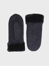 Black Colour Keeley Mittens - Black