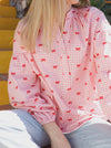 Black Colour Witty Shirt - Pink