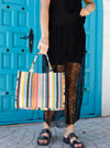 Black Colour DEX Summer Tote - Boho Chic