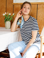 Black Colour Maisy T-Shirt - Navy